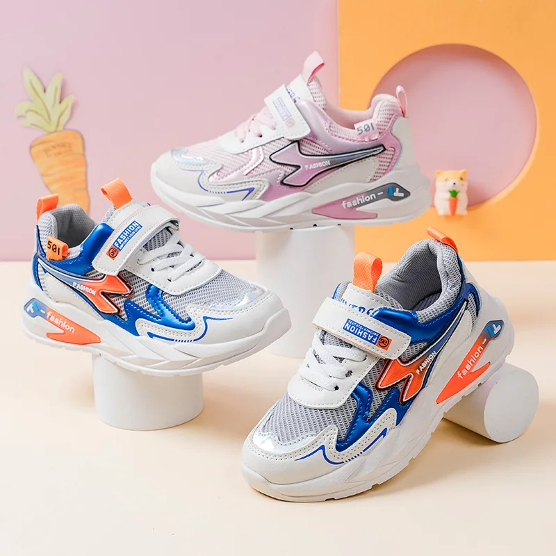 Kids's Spring New Color Blocking Magic Paste Casual Shoes Soft Bottom Comfortable Breathable Mesh Running Boys Girls Fashion
Kids's Spring New Color Blocking Magic Paste Casual Shoes Soft Bottom Comfortable Breathable Mesh Running Boys Girls Fashion
