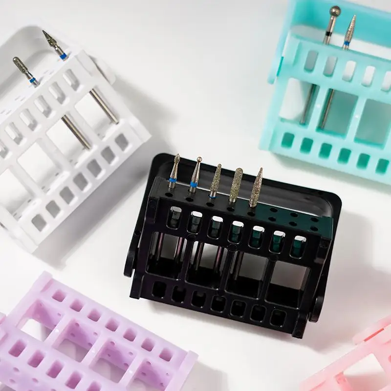 New solid-color nail art Head portable storage holder with 16-hole insert head tool box
New solid-color nail art Head portable storage holder with 16-hole insert head tool box
