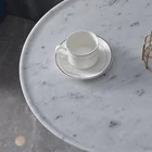 italian Kakala White luxury coffee table modern round marble coffee table small table