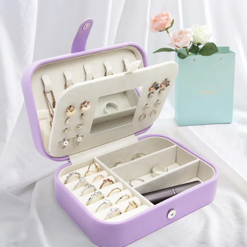 Jewelry Box Simple Portable Travel Jewelry Bag Bracelet Accessories Earrings Ring Storage Box Spot Wholesale
Jewelry Box Simple Portable Travel Jewelry Bag Bracelet Accessories Earrings Ring Storage Box Spot Wholesale