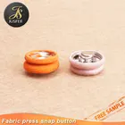 Wholesale colorful fashion fabric covered press metal snap button for coat