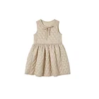 SUMCICO Autumn/winter 2019 new arrival Beige cotton quilting dress for girl