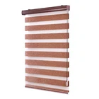 custom ready made 100% blackout elegant zebra shade for home window