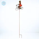 Decorative metal cartoon character garden stake,outdoor metal garden decoration stake