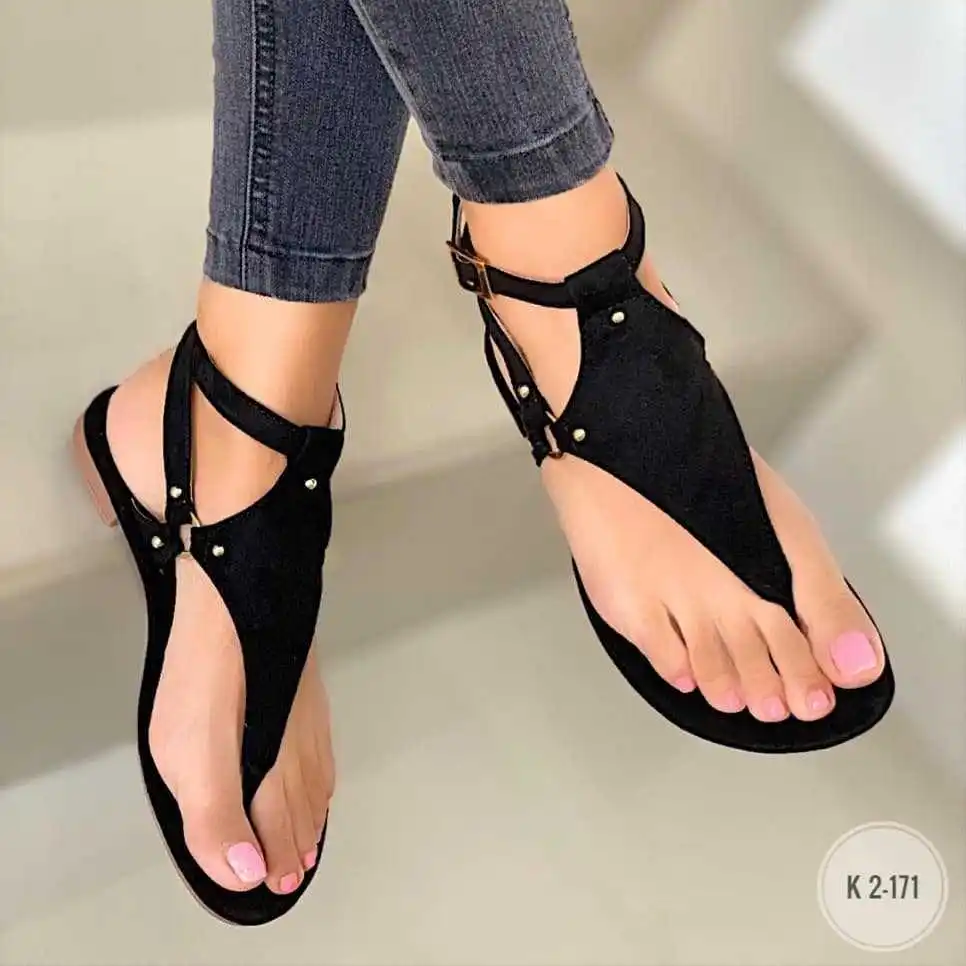 Summer 2020 leisure flat bottom 40-43 clip toe beach buckle sandals women, Black,silver and gold
Summer 2020 leisure flat bottom 40-43 clip toe beach buckle sandals women, Black,silver and gold