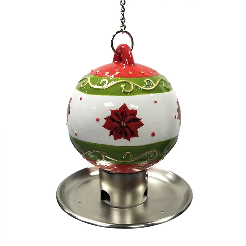 Outdoor Hanging Metal Plating Chassis Exclusive Christmas Ball Craft Ceramic Bird Feeder
Outdoor Hanging Metal Plating Chassis Exclusive Christmas Ball Craft Ceramic Bird Feeder