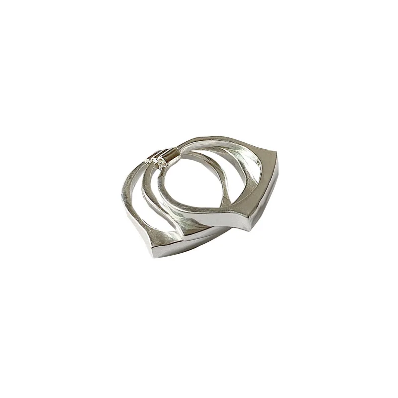 Fashion Geometric Irregular Square Round Convex Ring Simple Metal Circle Three-Layer Ring Women Men Punk Jewelry 2021
Fashion Geometric Irregular Square Round Convex Ring Simple Metal Circle Three-Layer Ring Women Men Punk Jewelry 2021