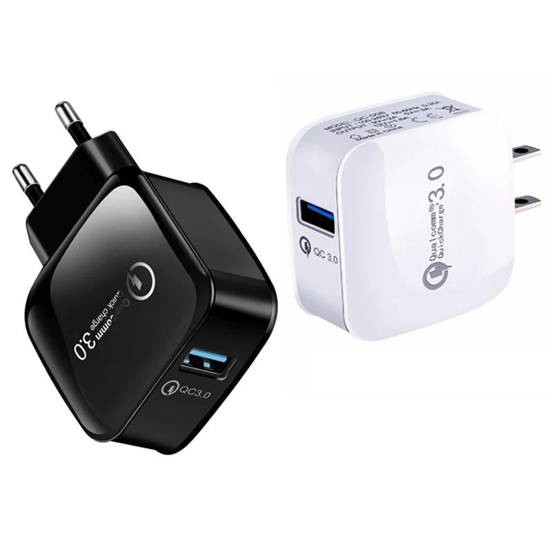 Universal QC 3.0 Quick Charger Fast Travel Adapter USB Wall Charger Portable EU US Plug, Black ,white
Universal QC 3.0 Quick Charger Fast Travel Adapter USB Wall Charger Portable EU US Plug, Black ,white