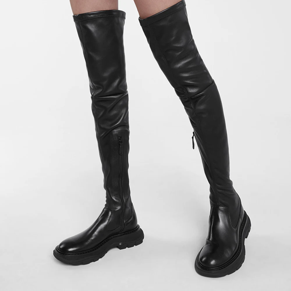 New Trend Comfortable Women's Leather Knee High Boots Women Shoes Ladies High Heel Boots
New Trend Comfortable Women's Leather Knee High Boots Women Shoes Ladies High Heel Boots