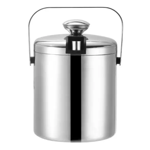 Wholesale Eco-friendly Wine Beer Champagne Ice Bucket High Quality Double Wall Insulated Stainless Steel Ice Bucket with Tong, Stainless steel color
Wholesale Eco-friendly Wine Beer Champagne Ice Bucket High Quality Double Wall Insulated Stainless Steel Ice Bucket with Tong, Stainless steel color