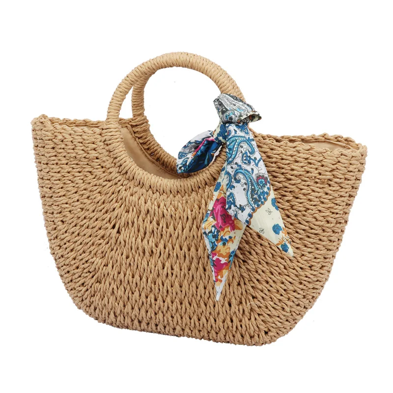 Simple Casual And Stylish Brown Paper Straw Crochet Large Tote Bag Women Handbag Lady's Shoulder Beach Bag Sea Grass Bag, Picture
Simple Casual And Stylish Brown Paper Straw Crochet Large Tote Bag Women Handbag Lady's Shoulder Beach Bag Sea Grass Bag, Picture