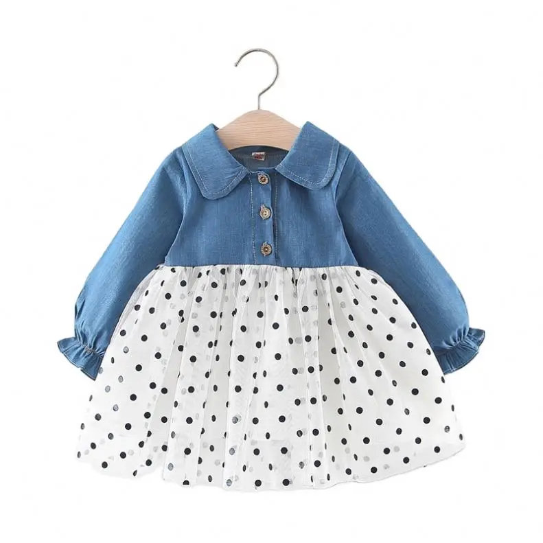 Cute girls' casual princess dresses children yarn skirt kids patchwork dot dress, As picture
Cute girls' casual princess dresses children yarn skirt kids patchwork dot dress, As picture