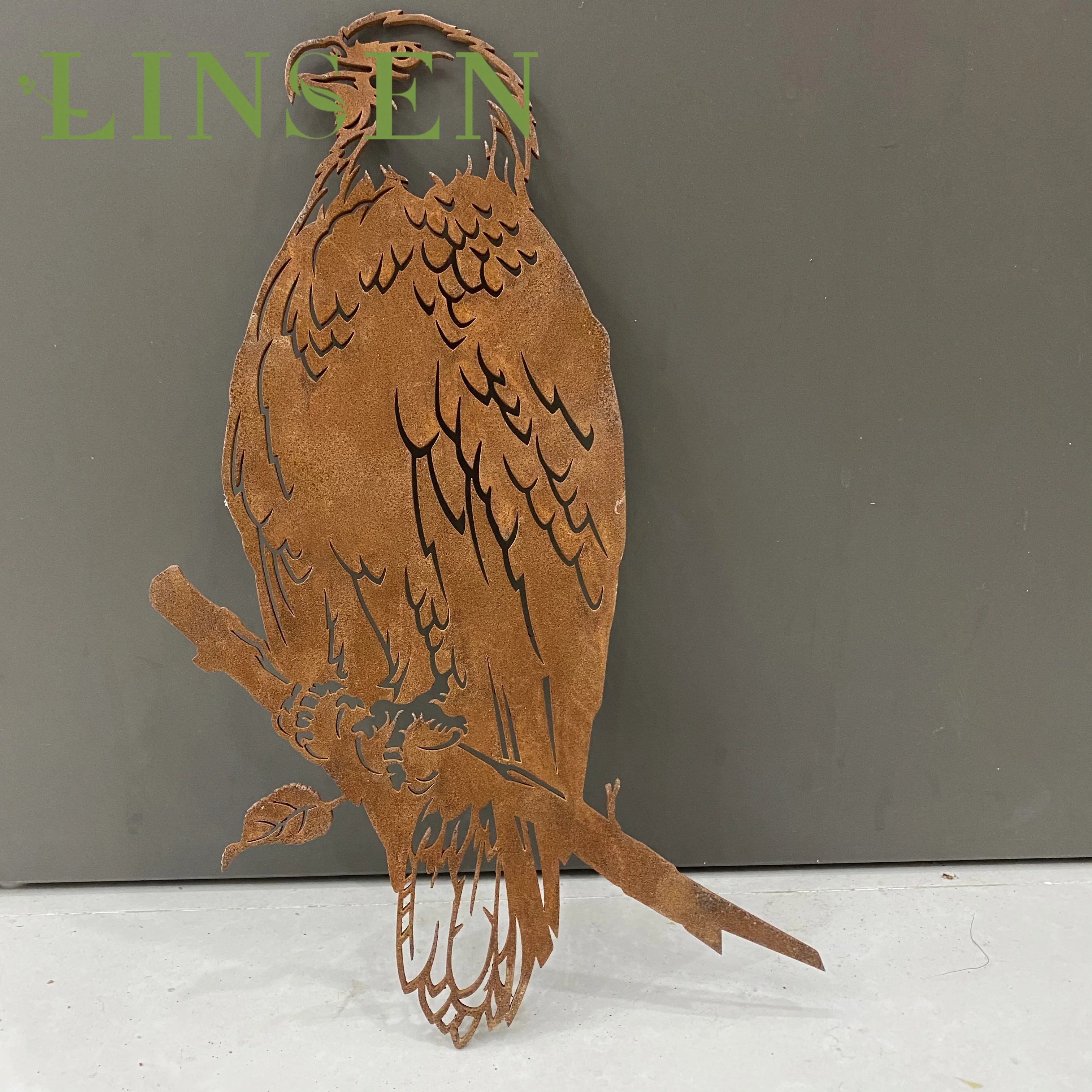 Outdoor Corten Steel art Laser Cutting Metal bird art for tree decoration, Black,rust
Outdoor Corten Steel art Laser Cutting Metal bird art for tree decoration, Black,rust