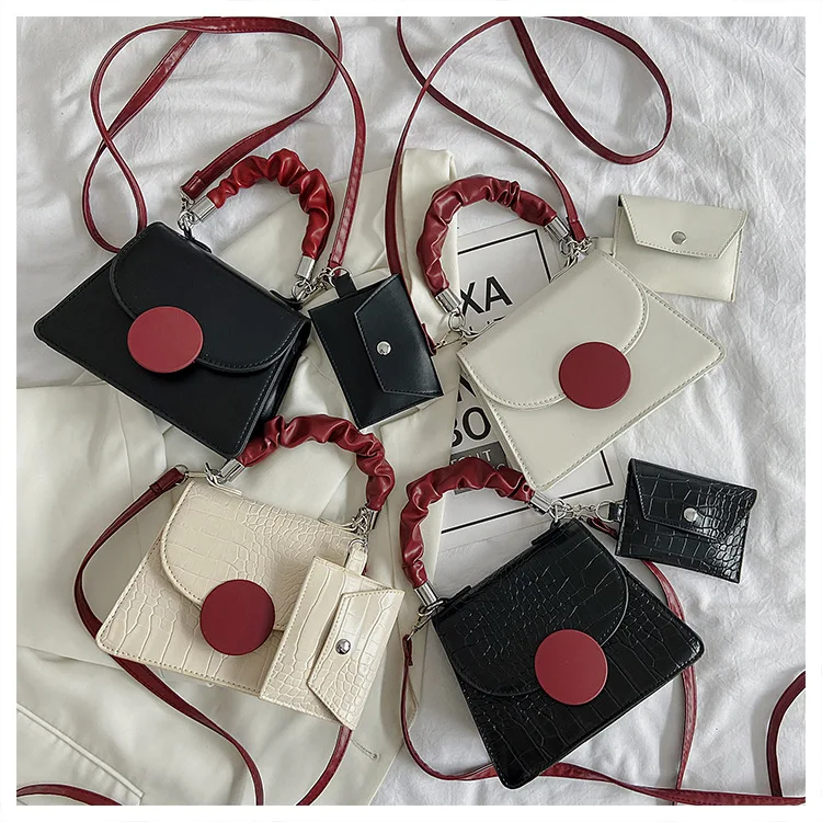 Wholesale Cheap PU Leather Bag Set 2 pcs Wallet and Purse Clutch Women Small Shoulder Bag, Black and white
Wholesale Cheap PU Leather Bag Set 2 pcs Wallet and Purse Clutch Women Small Shoulder Bag, Black and white