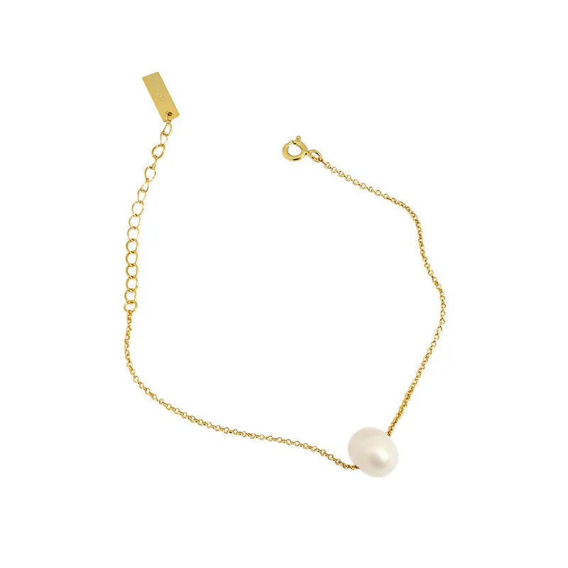 VIANRLA 925 sterling silver freshwater pearl simple personality gold plated bracelets
VIANRLA 925 sterling silver freshwater pearl simple personality gold plated bracelets