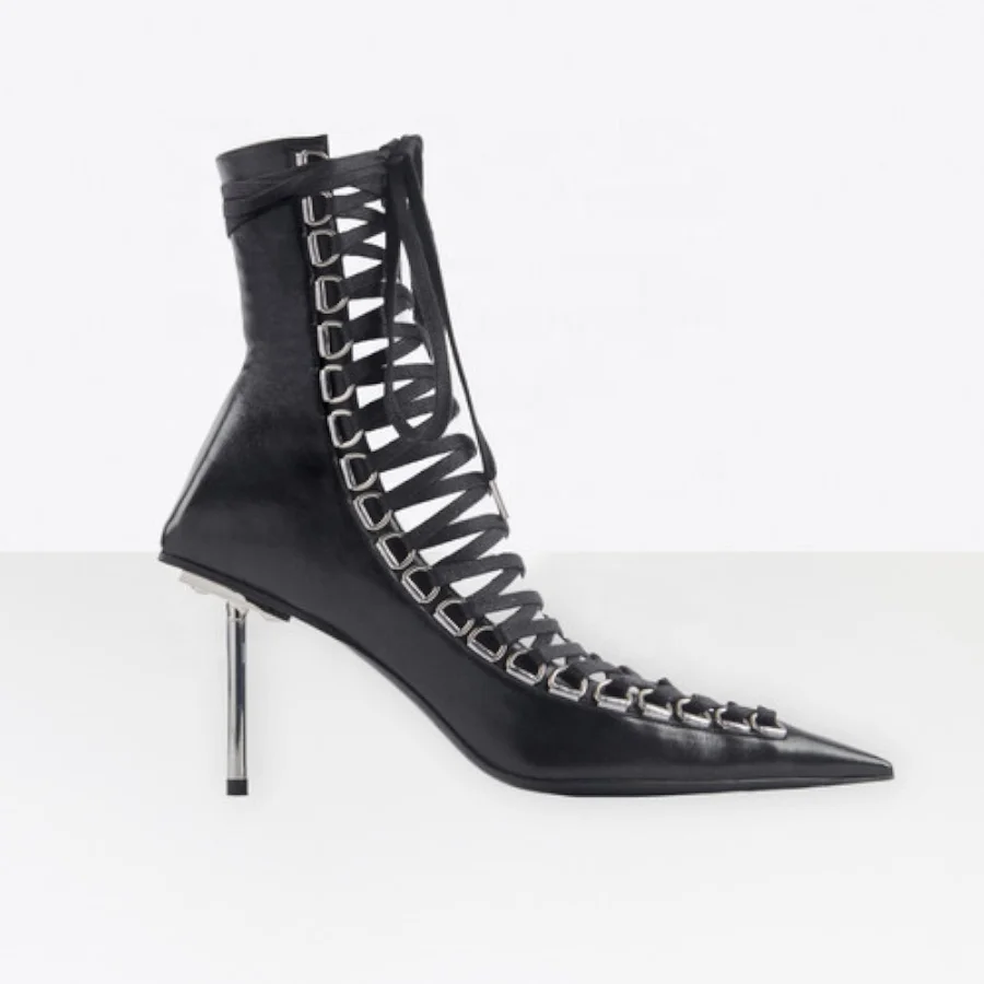 Corset effect shiny palladium high heel pointed toe women lace up bootie 2020 ladies fashion boots heels
Corset effect shiny palladium high heel pointed toe women lace up bootie 2020 ladies fashion boots heels
