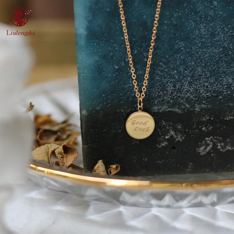 Blessing Jewelry Custom Plated Gold Embossed Coin Pendant Necklace Stainless Steel Lucky Charm Pendant Necklace For Gift
Blessing Jewelry Custom Plated Gold Embossed Coin Pendant Necklace Stainless Steel Lucky Charm Pendant Necklace For Gift