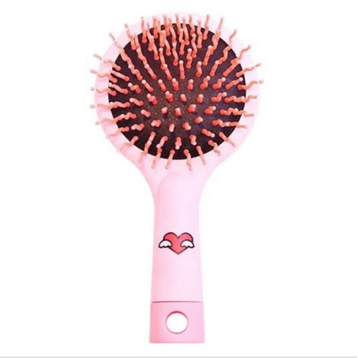 Anti- Static Portable Hair Brush Handle Plastic Detangling Round Hair Brush with Back Mirror, Blue, pink, yellow
Anti- Static Portable Hair Brush Handle Plastic Detangling Round Hair Brush with Back Mirror, Blue, pink, yellow