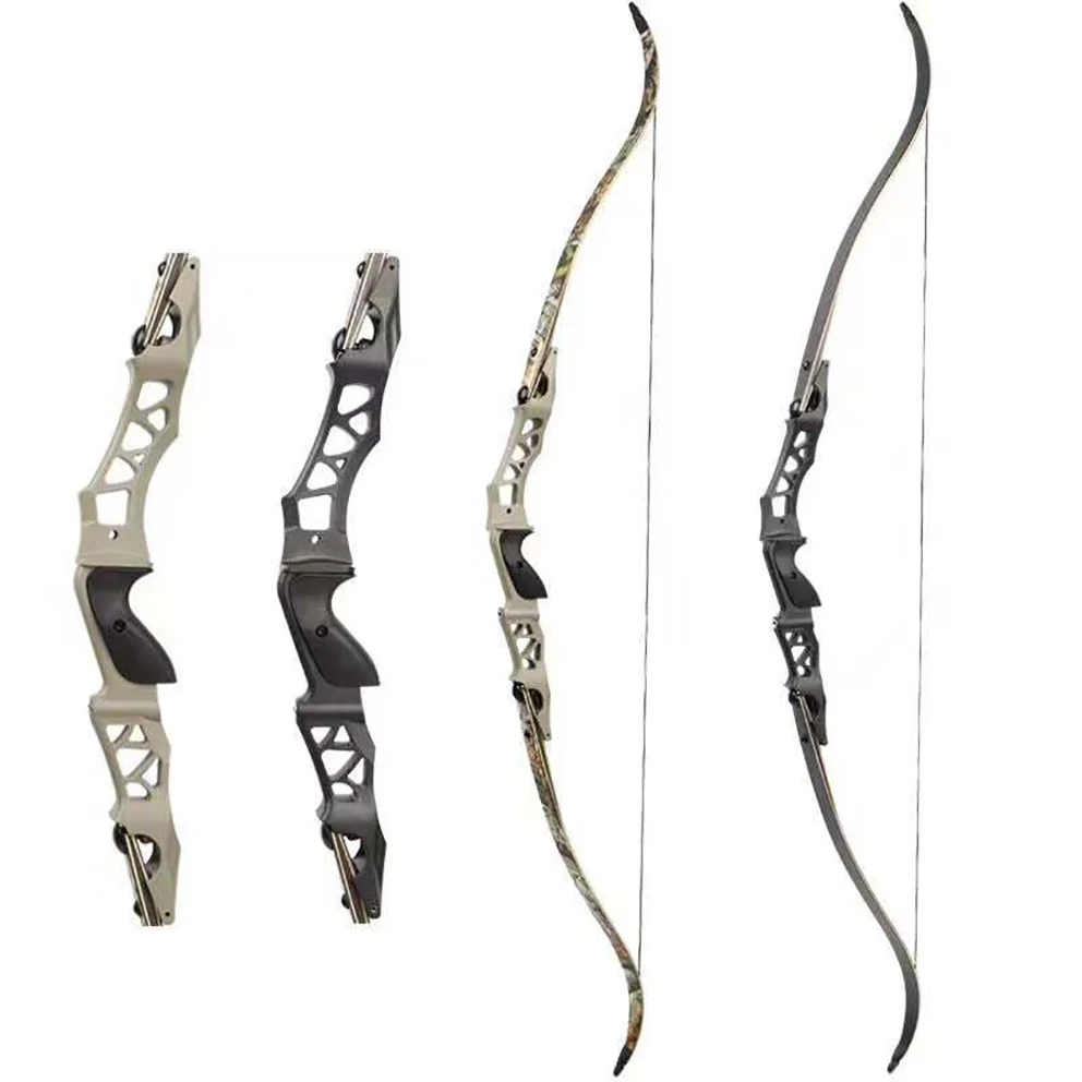 64 inches 30-60lbs With Aluminum Alloy Riser 190fps ILF Hunting Recurve Bow F166 Black and Grey
64 inches 30-60lbs With Aluminum Alloy Riser 190fps ILF Hunting Recurve Bow F166 Black and Grey