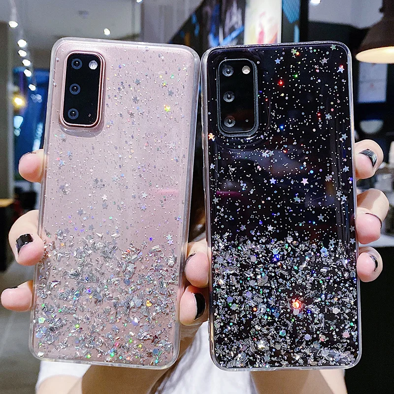 For Samsung S21 Glitter Case Bling Sequin Clear Cell Phone Case for Samsung Galaxy A52 A51 A12 A32 A21s S20FE S20 Plus S21 Ultra
For Samsung S21 Glitter Case Bling Sequin Clear Cell Phone Case for Samsung Galaxy A52 A51 A12 A32 A21s S20FE S20 Plus S21 Ultra