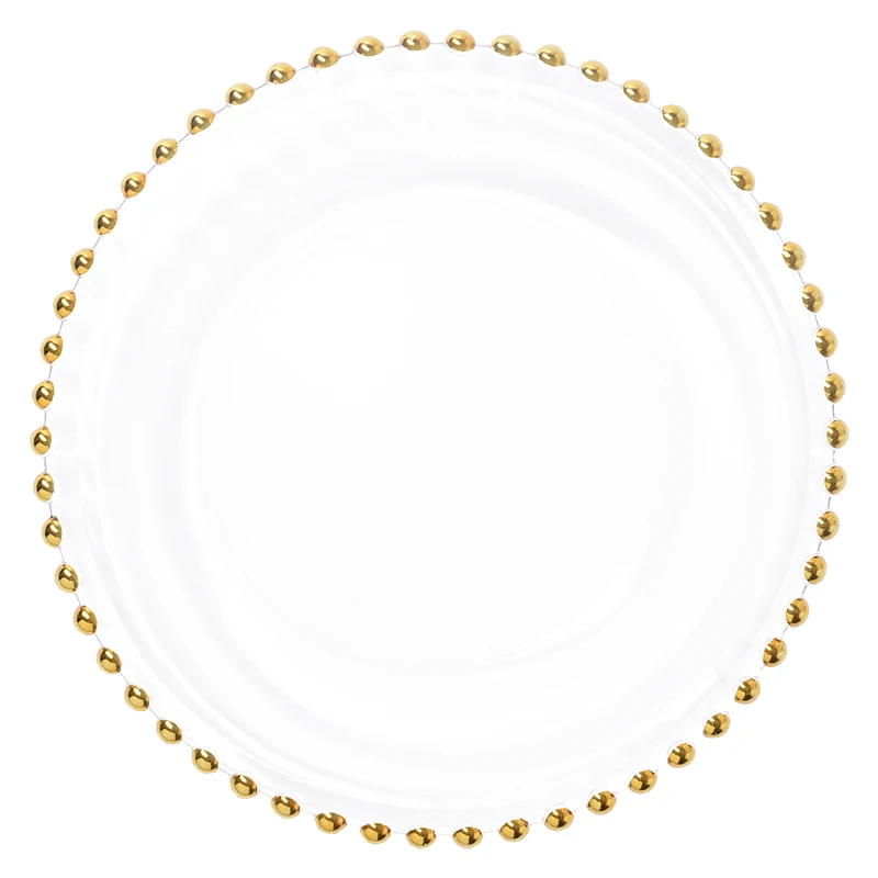 Nordic Flatware Gold Bead Glass Charger Dinner Plated Dish Decorative Salad Fruit Wedding Plate Dinner Glass Charger Plates, Picture
Nordic Flatware Gold Bead Glass Charger Dinner Plated Dish Decorative Salad Fruit Wedding Plate Dinner Glass Charger Plates, Picture