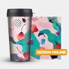 Printable Promotional Double Walled BPA Free Plastic DIY Coffee Mug Thermal Photo Personalized Coffee Mug with Screw Top Bottom