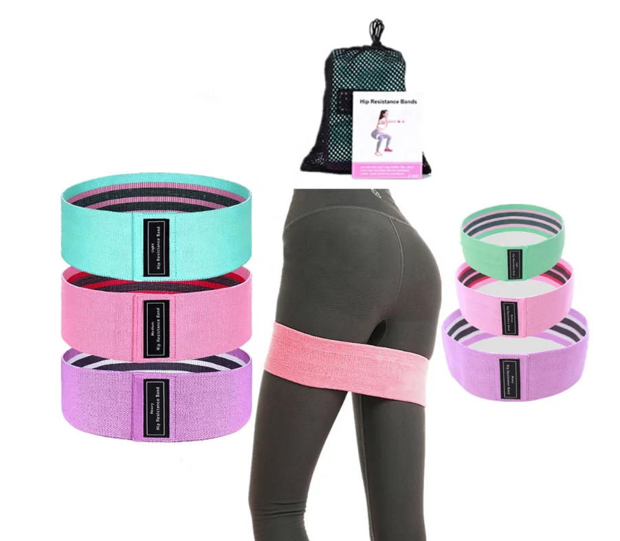 Wholesale custom 3 level resistance fabric fitness exercise workout loop yoga resistance bands set, Color avaliable
Wholesale custom 3 level resistance fabric fitness exercise workout loop yoga resistance bands set, Color avaliable