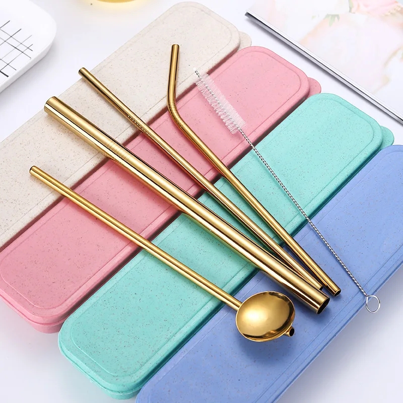 Wholesale 304 stainless steel metal straw environmentally friendly portable straw mixing spoon setwith customized logo, Customized color
Wholesale 304 stainless steel metal straw environmentally friendly portable straw mixing spoon setwith customized logo, Customized color