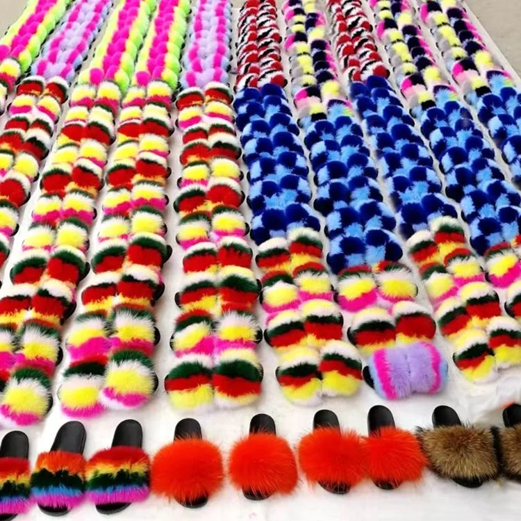 Costom beige and brown slides adult raccon big fur slides pvc factory of fuzzy slippers, All colors can be customized
Costom beige and brown slides adult raccon big fur slides pvc factory of fuzzy slippers, All colors can be customized