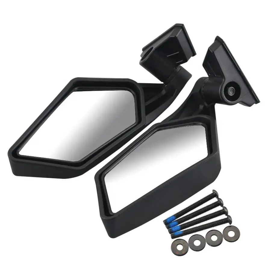 Motorcycle UTV Rearview Mirror Fits For Bombardier Can Am Maverick X3 2017 2018 Rear View Convex Side Mirror Dual-Adjustment