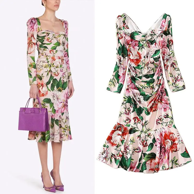 In stock Live streaming hot sale Factory wholesale soft satin long sleeve printed mermaid dress evening dress mermaid dress, As photo
In stock Live streaming hot sale Factory wholesale soft satin long sleeve printed mermaid dress evening dress mermaid dress, As photo