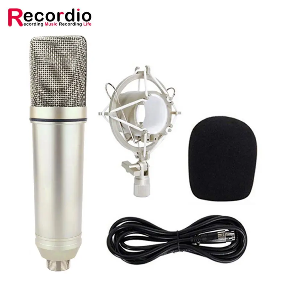 GAM-U87 Plastic Condenser Microphone For Computer With High Quality, Champagne/ black
GAM-U87 Plastic Condenser Microphone For Computer With High Quality, Champagne/ black