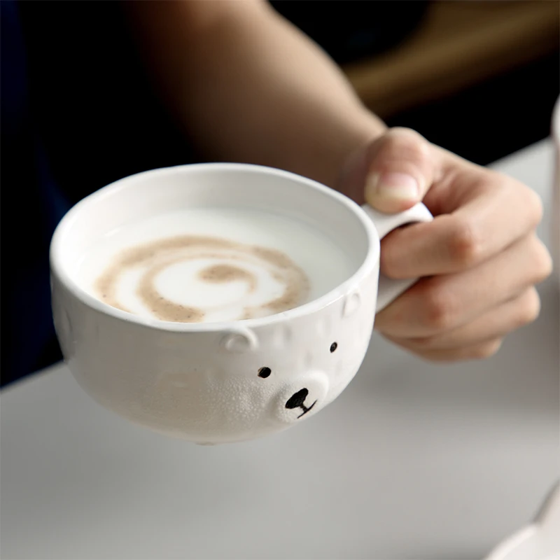 Ice Bear Wholesale White Glazed Animal Cute Bear Animal Shape Mini Ceramic Mug Carton Tea Coffee Cups Set With Handle For Drink
Ice Bear Wholesale White Glazed Animal Cute Bear Animal Shape Mini Ceramic Mug Carton Tea Coffee Cups Set With Handle For Drink