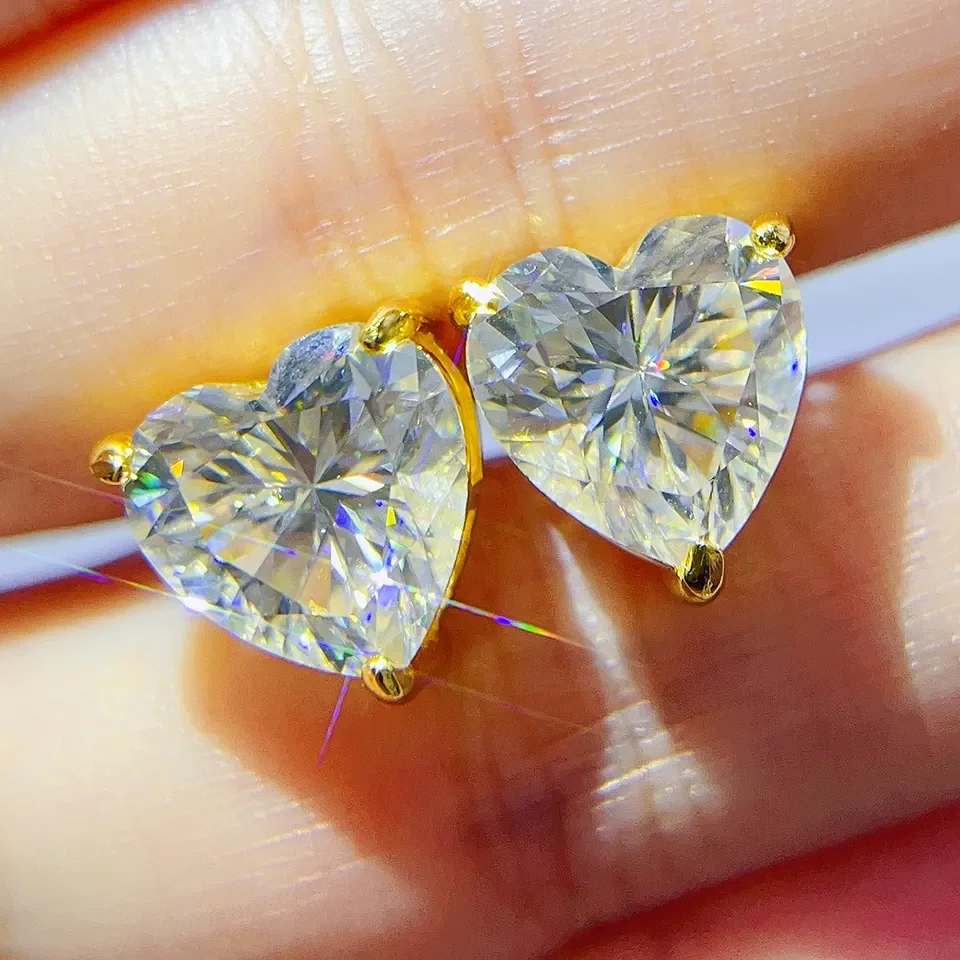 Fashion hip hop pass diamond tester vvs moissanite 925 sterling silver jewelry heart shape moissanite stud earrings
Fashion hip hop pass diamond tester vvs moissanite 925 sterling silver jewelry heart shape moissanite stud earrings