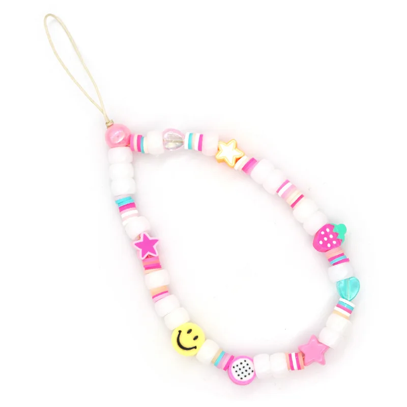 Mobile Phone Case Handmade beaded phone chain Cute Smiley Face Beaded Strap 2021 Fashion Women Colorful Beads Lanyard
Mobile Phone Case Handmade beaded phone chain Cute Smiley Face Beaded Strap 2021 Fashion Women Colorful Beads Lanyard