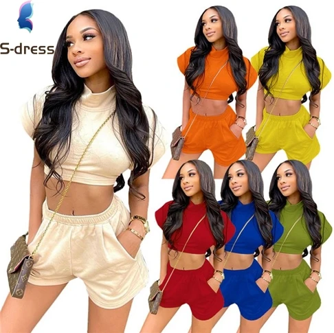 New Arrival 2021 Summer Solid Color Crop Top And Pants Set Sports Suit Tracksuit Short Set Two Piece Outfits 2 Piece Sets
New Arrival 2021 Summer Solid Color Crop Top And Pants Set Sports Suit Tracksuit Short Set Two Piece Outfits 2 Piece Sets