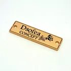 Custom Tag Maternity Clothing Handbag Bag Cloth Garment Brand Engraved Metal Label Logo for shorts