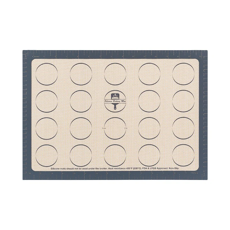 4 piece Easy Clean Non Stick Healthy Raised Silicone rubber with fiberglass fabric macaron Pastry Baking Mat
4 piece Easy Clean Non Stick Healthy Raised Silicone rubber with fiberglass fabric macaron Pastry Baking Mat