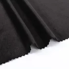Super soft 235gsm plush plain dyed polyester stretch warp knit fleece fabric