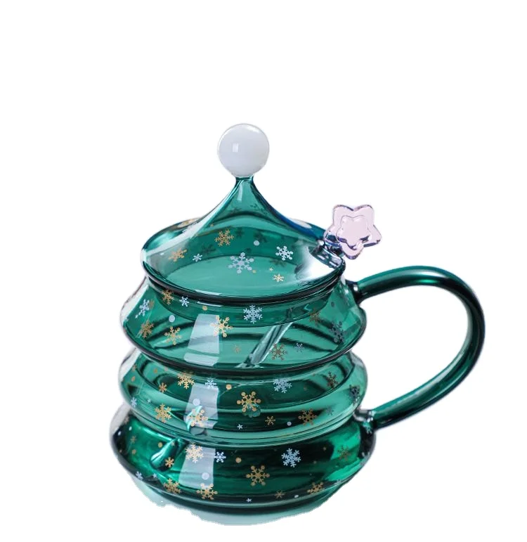 Christmas Tree Shaped Tea Cups Coffee Mugs Tea Glass Cups with Lid and Star Spoon Unique Gift for Christmas Day New Year
Christmas Tree Shaped Tea Cups Coffee Mugs Tea Glass Cups with Lid and Star Spoon Unique Gift for Christmas Day New Year