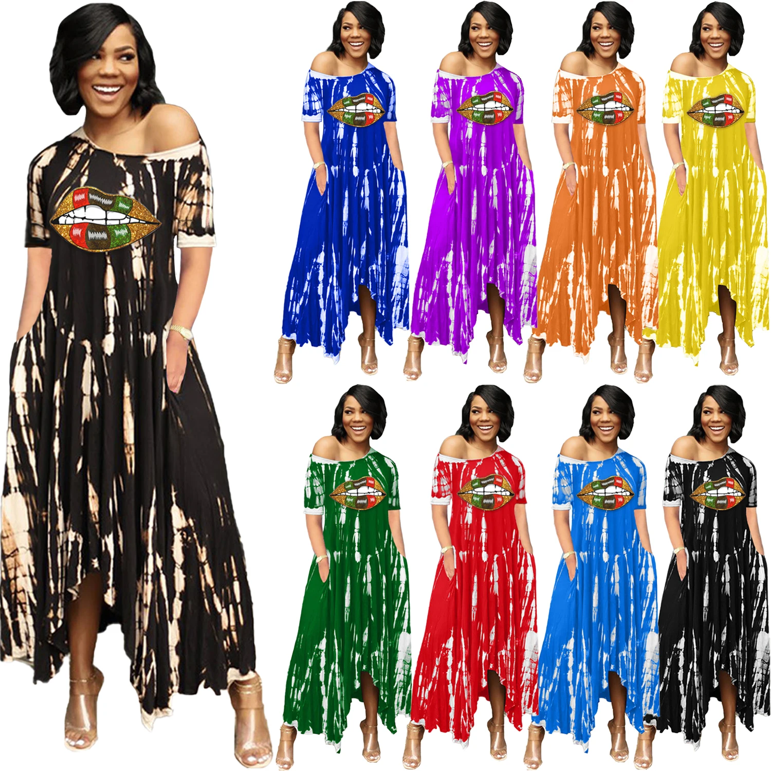 BAZAI Print Off Shoulder Loose Maxi Dresses 2021 Woman Summer Woman Plus Size Dress & Skirts
BAZAI Print Off Shoulder Loose Maxi Dresses 2021 Woman Summer Woman Plus Size Dress & Skirts