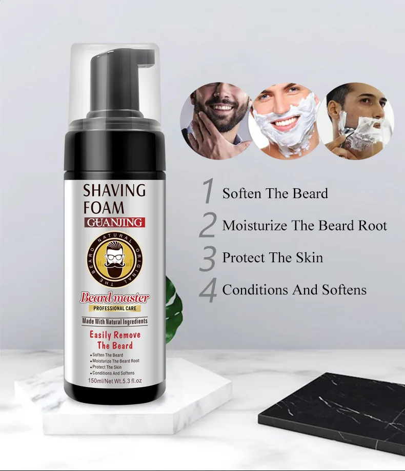 150ml shaving foam mousse beard care natural rich