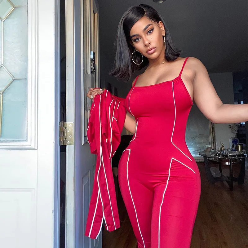 2020 fall 2 piece set clothing women fashion sleeveless soild color jumpsuit mujer rompers womens clothing
2020 fall 2 piece set clothing women fashion sleeveless soild color jumpsuit mujer rompers womens clothing