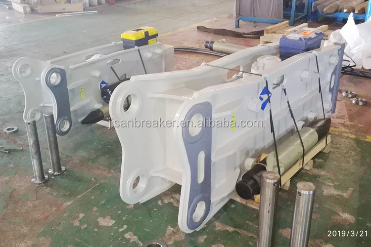 MSB SAGA 250HS Hydraulic Breaker Rock Hammer for 19-26 Ton Excavator with 140mm Rod Diameter and 12 Months Warranty