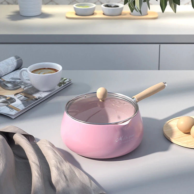 New Arrivals Mini Pink Cute Milk Pan Non-stick Deep Cooking Aluminum Pots Cookware For Kitchen Accessories
New Arrivals Mini Pink Cute Milk Pan Non-stick Deep Cooking Aluminum Pots Cookware For Kitchen Accessories