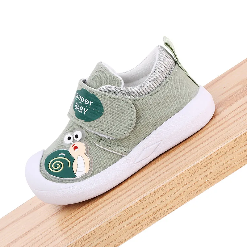 New Arrival Cute Animal Print Baby Canvas Shoes with TPR Soled Baby Shoes Unisex factory