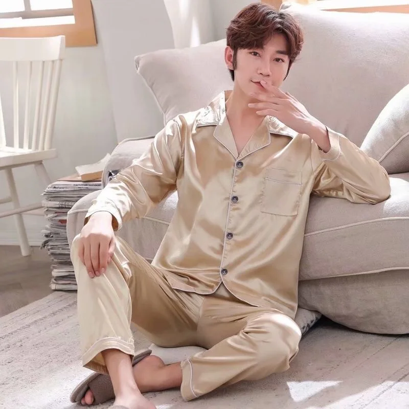Wholesale 2020 High Quality Satin Solid Pajamas Family Men Sleepwear Elastic Pajama Sets Design Pajamas Sets Men, Red
Wholesale 2020 High Quality Satin Solid Pajamas Family Men Sleepwear Elastic Pajama Sets Design Pajamas Sets Men, Red