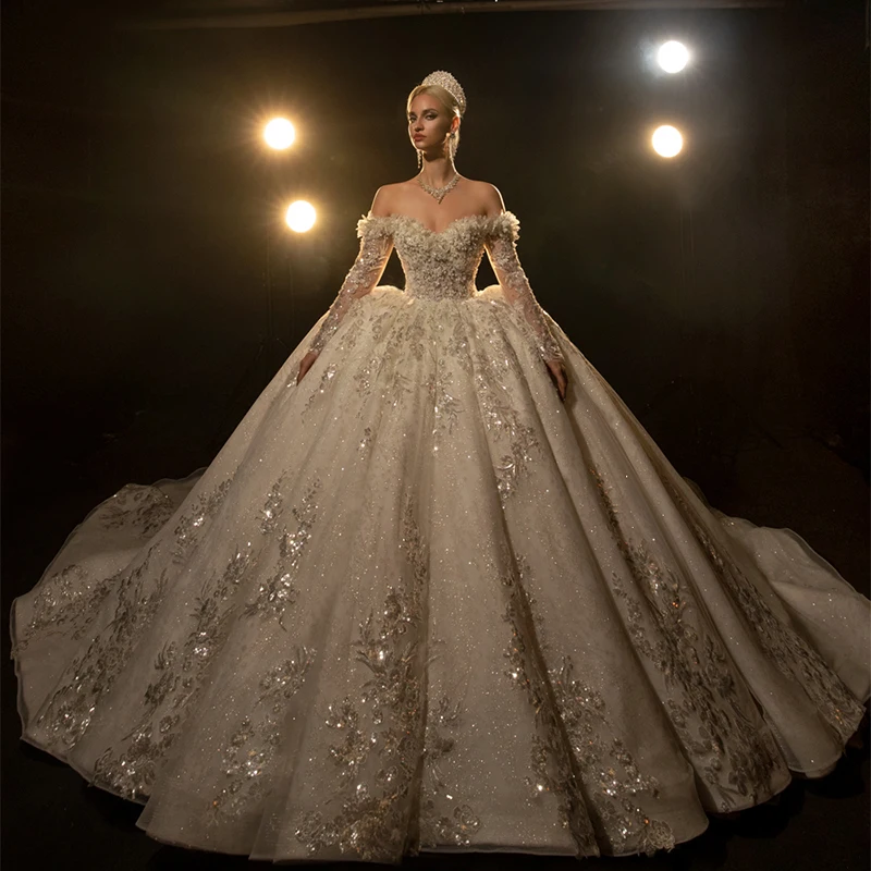 Jancember NS4308 Fashion New Off Shoulder Sequins Sweetheartwedding Ball Gown Dress
Jancember NS4308 Fashion New Off Shoulder Sequins Sweetheartwedding Ball Gown Dress