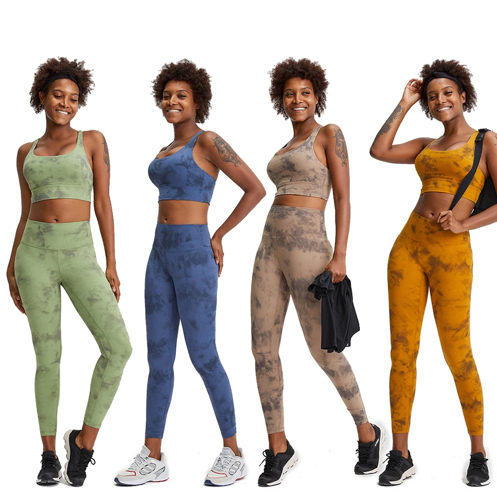 2021 New Arrival Womens Tie Dyed Workout Clothing Set Gym Training Sports Bra Leggings Suit Wholesale
2021 New Arrival Womens Tie Dyed Workout Clothing Set Gym Training Sports Bra Leggings Suit Wholesale