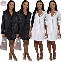 9120502 casual white and black rhinestone stripe shirt dresses High Womens Fashion Clothing
9120502 casual white and black rhinestone stripe shirt dresses High Womens Fashion Clothing